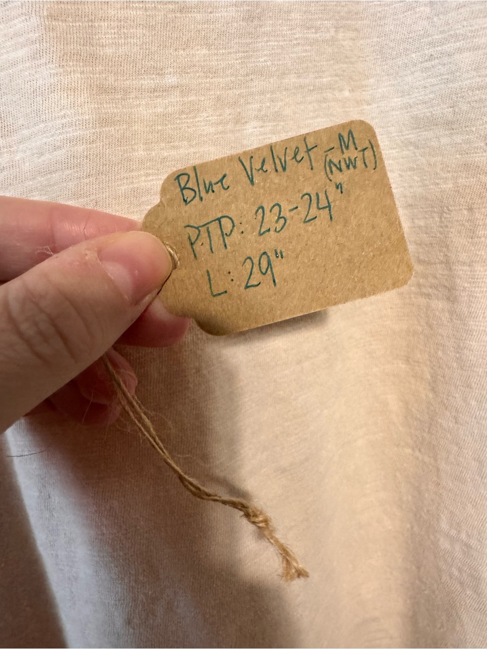 Blue Velvet Relaxed Beige Graphic Tee - Native Portrait Print | Size: M - Picture 11 of 11